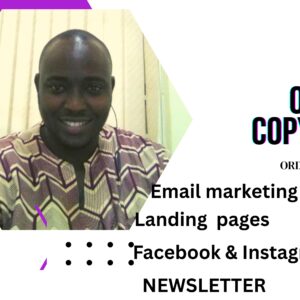 I will do email copy, sales copy, lead copy, website copywriting of any kind